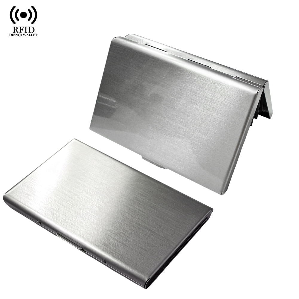 Card Top Loader - RFID-Visitenkartenhalter Kartenetui Aluminium Metall Kreditkartenhalter Etui