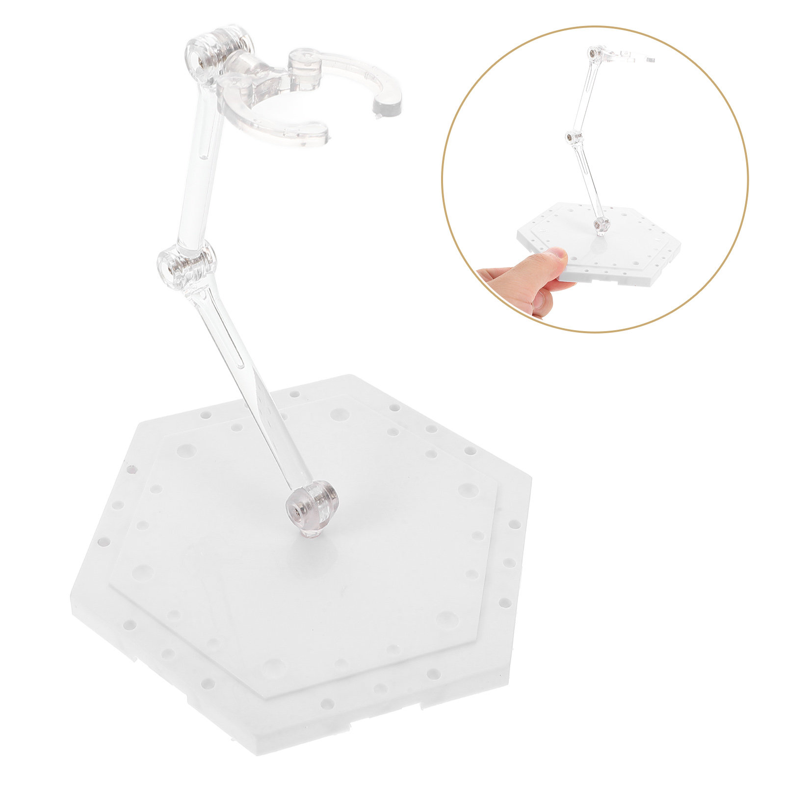 Action Figure Stand - Verstellbarer Actionfiguren-Ständer aus PVC, stabiles Display-Regal,
