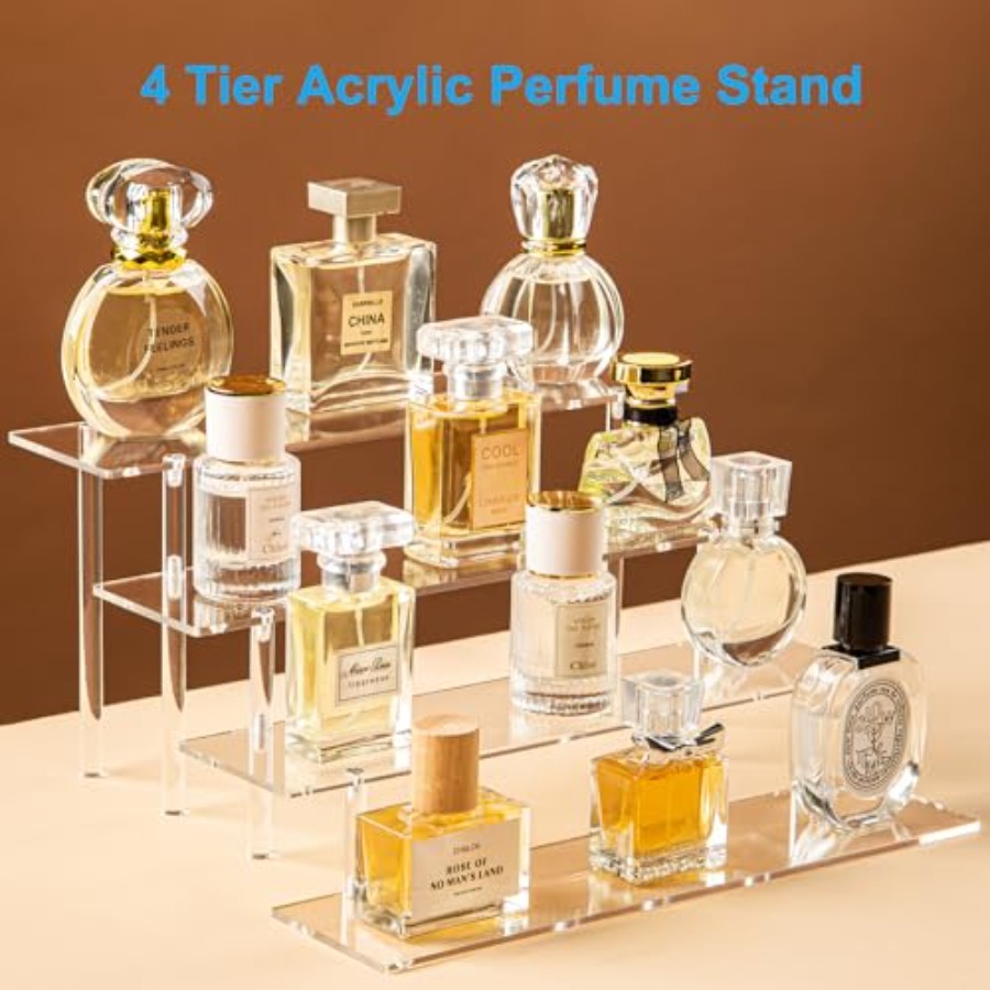 4-stufiger Acryl-Parfüm-Organi – Pop Display Shelf Bewertung und Preis